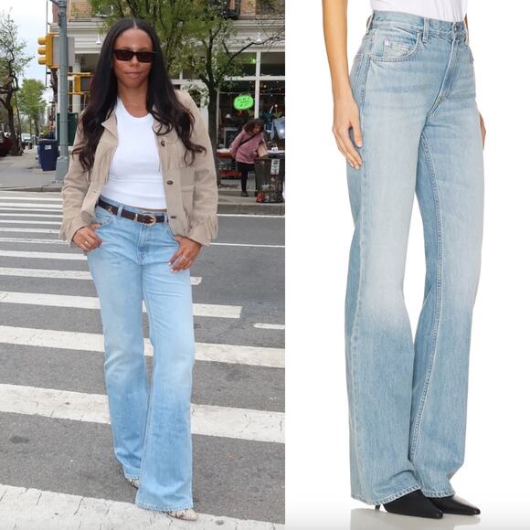 GRLFRND | NWT Danie Mid Rise Boot Jeans in York Blvd Medium Blue Wash 24 - Picture 2 of 14